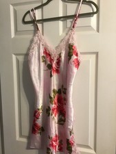 90's VTG CALIFORNIA DYNASTY Nightgown Chemise LIQUID SATIN Women's Medium