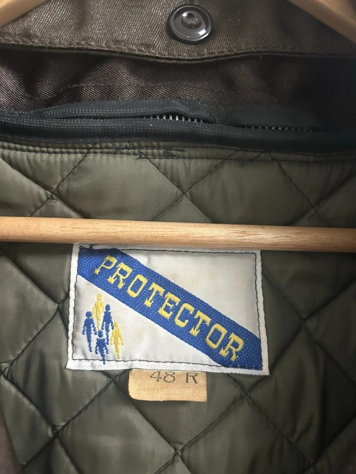 True Vintage Protector Police Bomber Jacket Size 48R Faux Fur Collar USA Made - Image 3 of 4