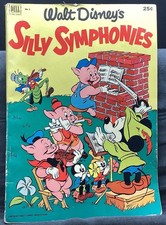 Vintage Disney's SILLY SYMPHONIES Gigante Dell Fumetto #1 Altamente Da Collezione ��