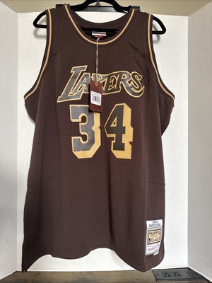 ウェア Mitchell & Ness Shaquille O'Neal 34 Mitchell & Ness LA Lakers Shaquille O'Neal #34 '96-'97 Lux Brown