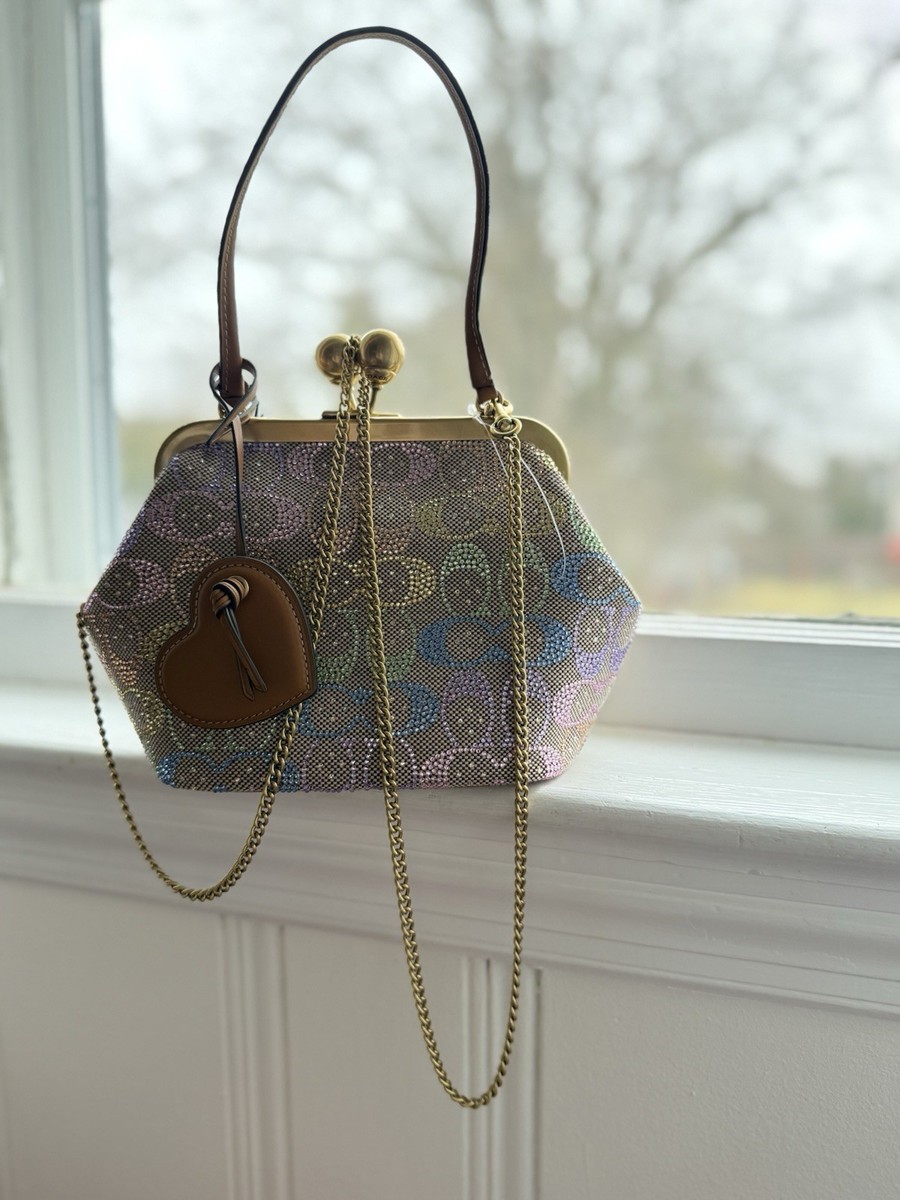 Coach Rainbow Crystal Kisslock 16 Limited Edition 🌈✨🌸🌈✨🌸 NWT
