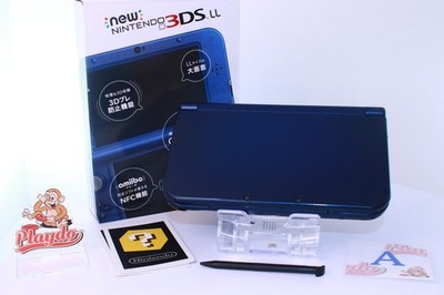Nintendo Switch 3DSLL Blue New Nintendo 3DS LL Metallic Blue Console System amiibo From Japan
