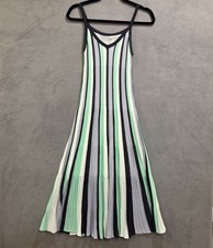 Multicolor Stripe Maxi Dress Women's Size Small? Tiered Lined Flowy Beachy Boho