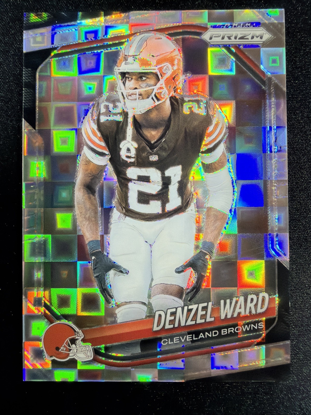 Denzel Ward 2025 Panini Prizm Pandora /400 Card #90 Browns