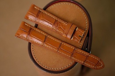Handmade brown Breguet strap size 21/16 (can change size length)