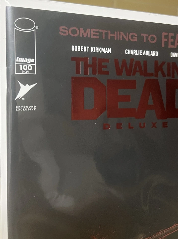 THE WALKING DEAD Deluxe #100 Red Foil Lucille Variant 2024 Kirkman 500 MADE RARE - Image 2 of 4