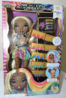 Rainbow High Hair Chalk & Style Design Studio w/ MELINE LUXE Fashion Doll New
