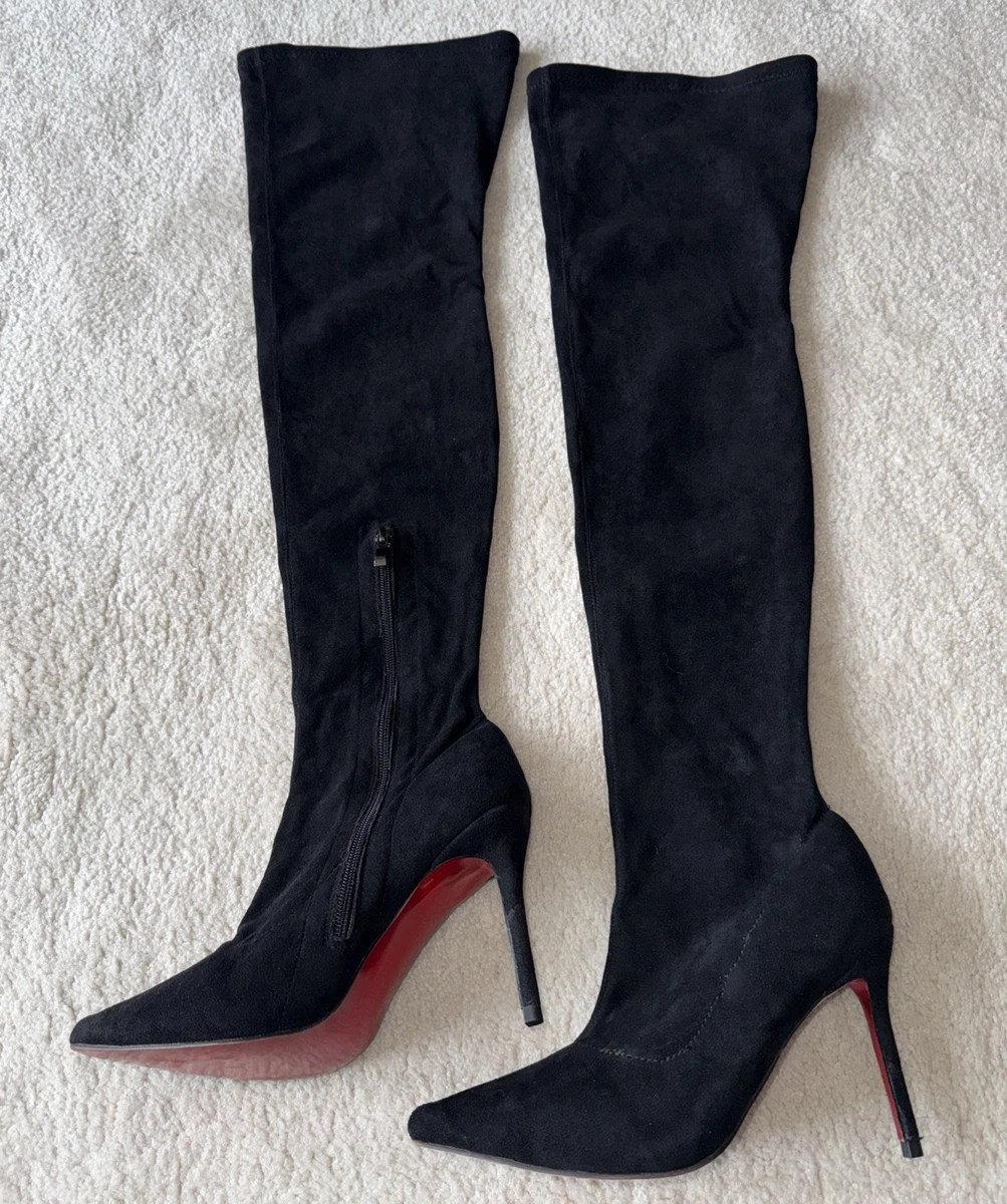 Christian Louboutin Thigh-High High (3-3.9 in) Heel Height Boots