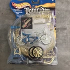 Vintage Hot Wheels Lowrider Custom Bike Blue Gold 55267 Mattel 2001 Toy Rare