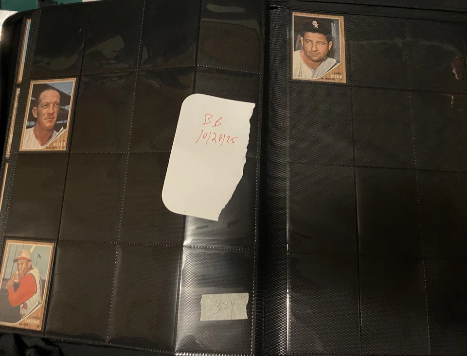 Lote de 240 tarjetas de béisbol Topps 1962 vintage bonificación 55 Bowman 65 Foto 2 de 4