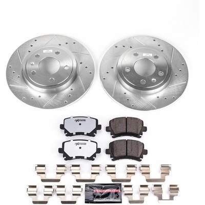 Power Stop K4624-26 Z26 Street Warrior 1-Click Brake Kit Rear