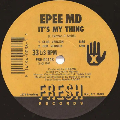 Epmd Its My Thing / Youre A Customer Vinyl Single 12inch NEAR MINT Fresh
