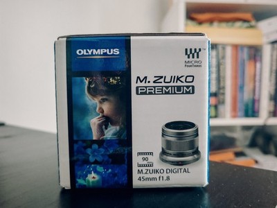 Olympus M.Zuiko Digital ED 45mm F1.8, schwarz, MFT, Micro Four Thirds, OVP