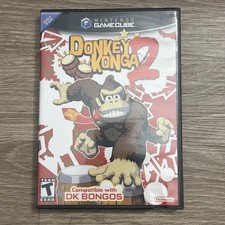Donkey Konga 2 with Manual TESTED WORKING Nintendo Gamecube