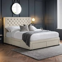 Wilton Deep Button 4 Drawer Bed - Double Bed (Delivery Available)