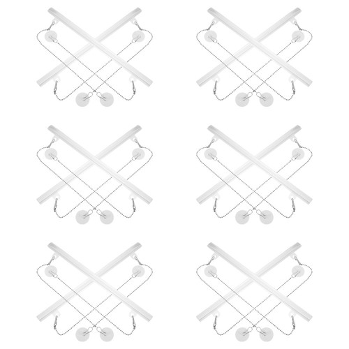 Set 12 cornici da appendere per poster con ganci e catene - attacco per strisce foto - Foto 7 di 12