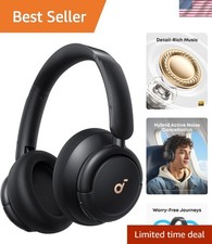 Over-Ear Headphones with Hybrid ANC  70 Hour Playtime - Absolute Black