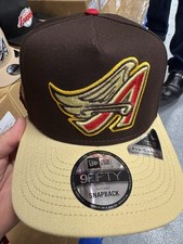 New Era Anaheim Angels 9Fifty Af Snapback Hut Dunkelbraun Gold Gelb Angel Flügel