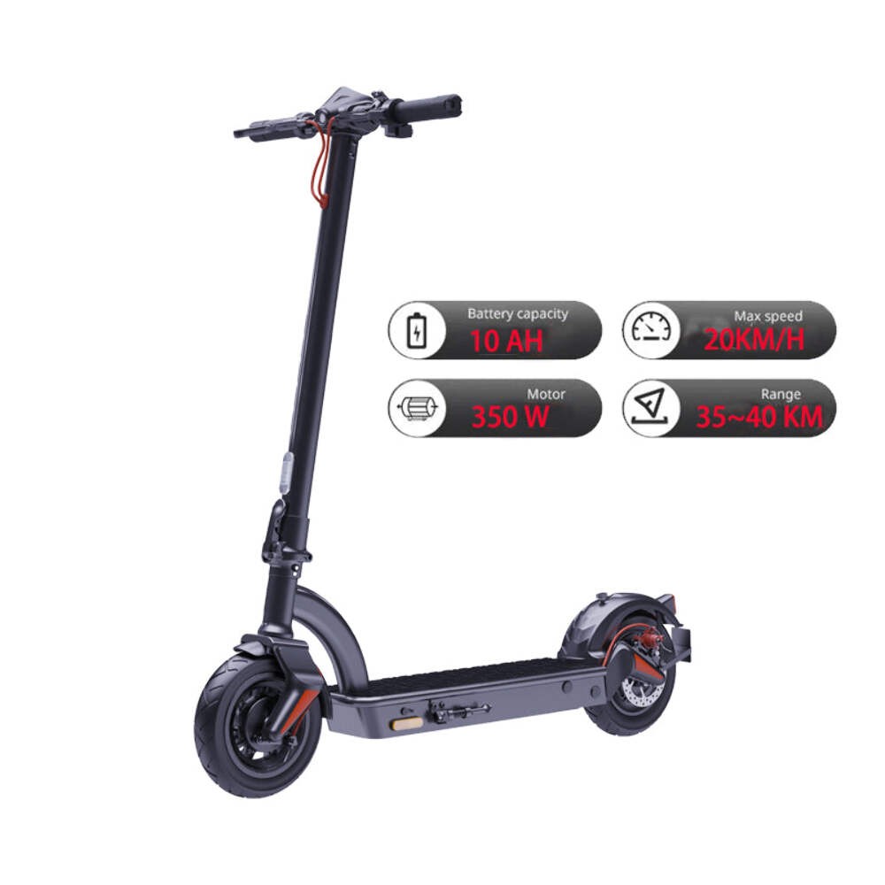 Monopattino Elettrico 10 Pollici 36V 10AH 350W per Adulti Pieghevole Pendolarismo Escooter, Ma
