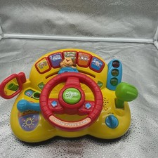 VTech Turn and Learn Driver Interactive Steering Wheel Toy Tested  Works 