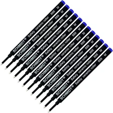 12 Pack -  888 Blue Medium Rollerball Refill
