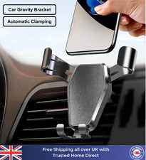 Car Phone Holder Gravity Air Vent Mount Cradle Universal Dashboard Grip UK