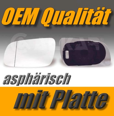 spiegelglas VW SHARAN 1998-2004 links asphärisch außenspiegel fahrerseite