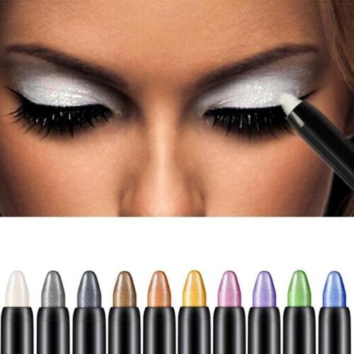 Pro Beauty Highlighter Eyeshadow Pencil Cosmetic Glitter Eye Shadow Eyeliner Pen - Picture 1 of 33