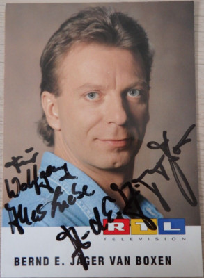 Autogramm TV und Theater Schauspieler Bernd E. Jäger van Boxen RTL (115783)