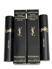 YSL Yves Saint Laurent Lash Clash Extreme Volume Mascara BLACK MINI 2-PIECE LOT