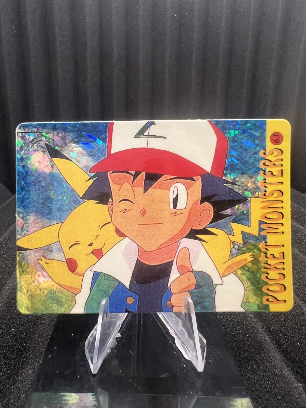 Pokemon Vintage 1999 Bandai Holo Prism Sticker Vending Monsters Nintendo