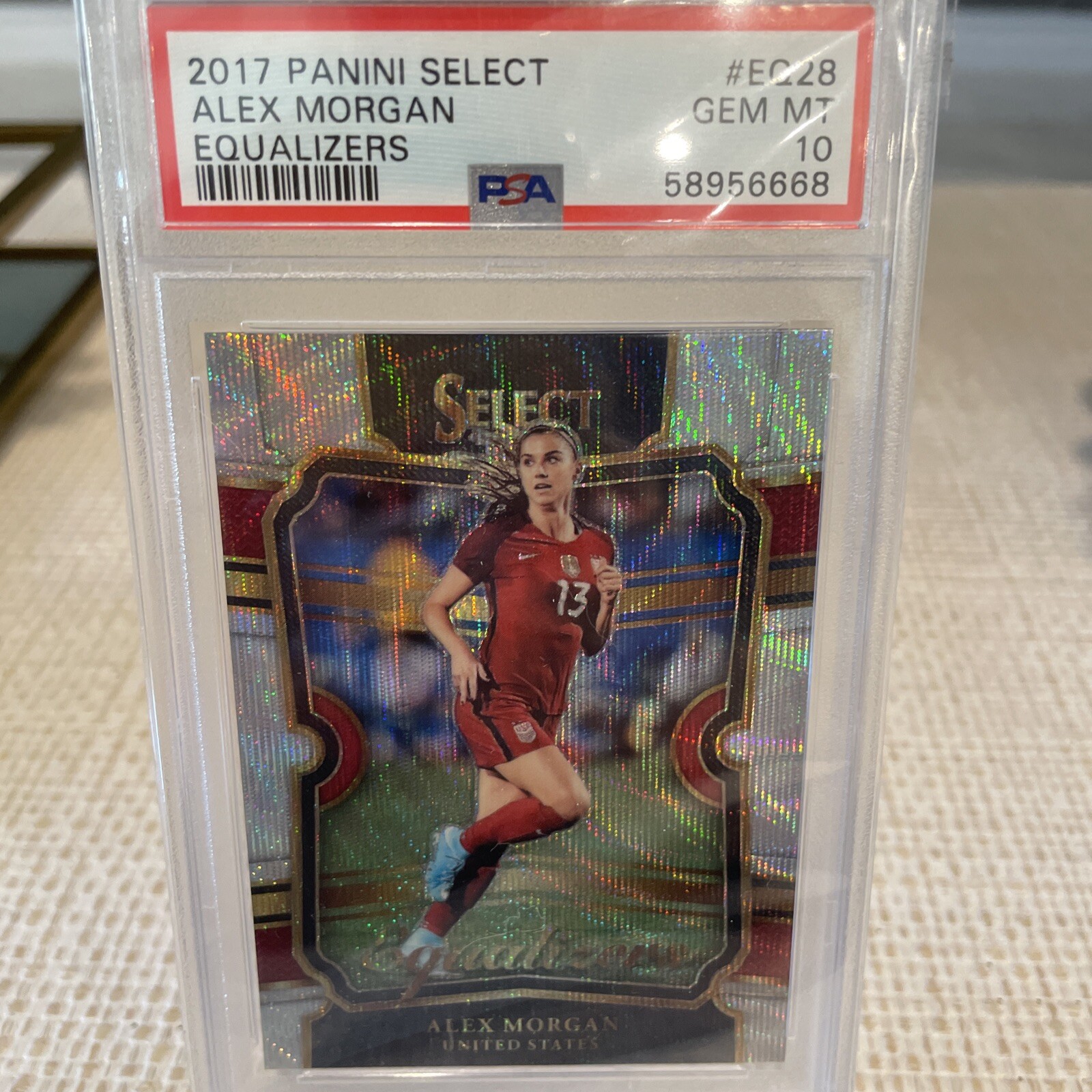 2017 Panini Select Alex Morgan Equalizers EQ28 PSA 10 🔥 💎 ROOKIE- POP 45