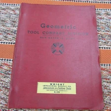 Geometric Tool Company Bulletins  1950's