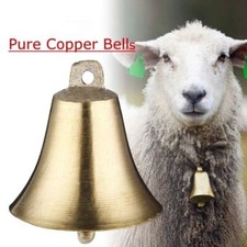 Super Loud Brass Pure Copper Bell For Cow Horse Sheep Dog Grazing Cattle Farm UK