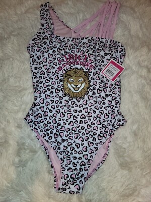 Juicy Couture Black Label Girls One Piece Swimsuit Size 10/12 NWT