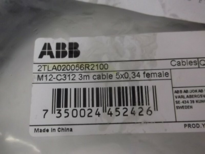 ABB 2TLA020056R2100 M12-C312 3M CABLE NEW IN A BAG ABB 2TLA020056R2100 M12-C312 3M CABLE NEW IN A BAG