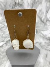 Skull Earrings Gothic Jewelry Unique Handmade Halloween Earrings Perfect Punk 