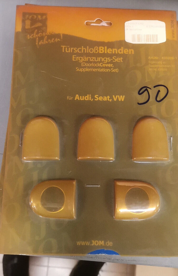 VW AUDI SEAT Doorlock Cover Set 5pcs Chrome JOM 414807370 SALE | eBay
