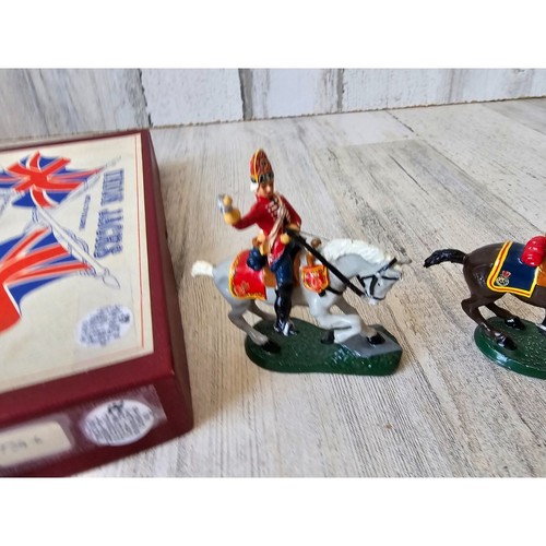Union jacks personal grenadiers mounted horses as is set metal toy soldier figur - Picture 2 of 7