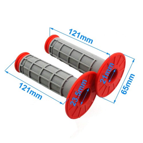 Red CNC Alloy Twist Throttle Cable Assembly Handle Grips for XR CRF50 KLX Pit... - Picture 4 of 7