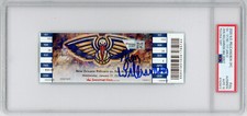 Pelicans #1 Zion Williamson Signed 2020 NBA Rookie Debut Ticket PSA/DNA 10 AUTO