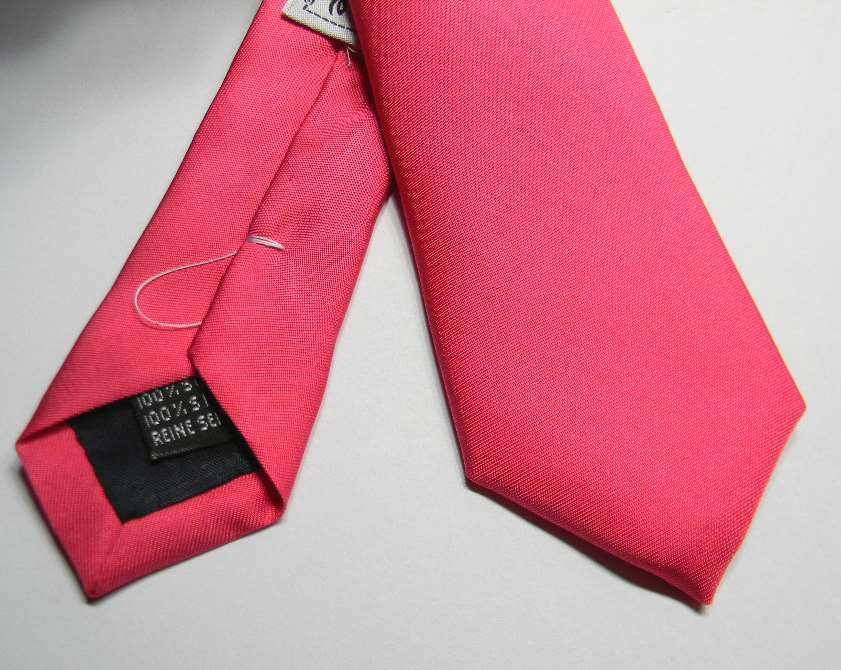 Cravatta uomo fucsia tie slim di seta m italy cravatte pink strong colori forti