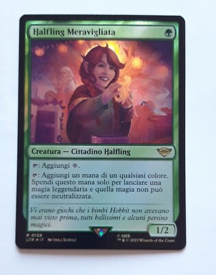 FOIL HALFLING MERVELLIATA DELIGHTED MINT MTG LOTR ITA MAGIC THE GATHERING