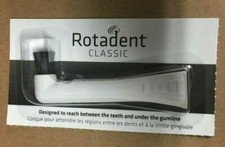 one 1 new ROTADENT CLASSIC LEGACY dental tooth BRUSH HEAD FLAT HOLLOW