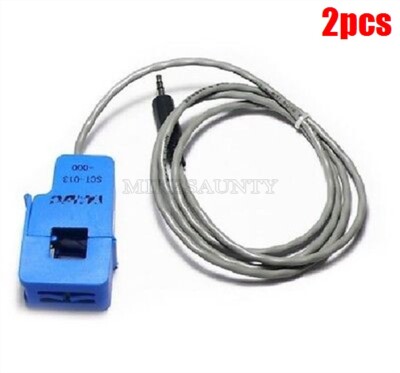 2Pcs SCT-013-000 Non-Invasive Ac Current Sensor Clamp Sensor 100A Ic New ek
