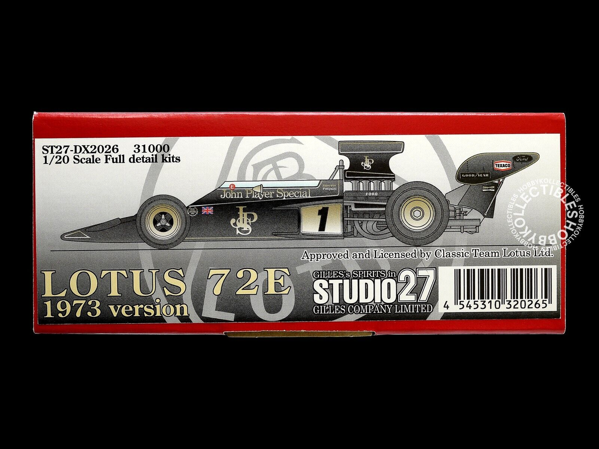 Studio27 1/20 Lotus 72E 1973 version Metal Kit ST27-DX2026 w/ MFH 