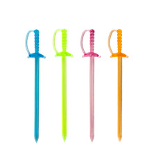 METALTEX 257813080 Cocktail-Picker "Schwert", 35 Stück / Partypicker