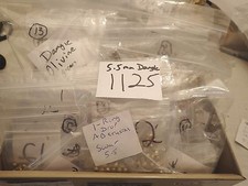 Vtg Swarovski Rhinestone 1 Loop Drop Brass Prong set 5.5mm Craft U Pick Lot 1125