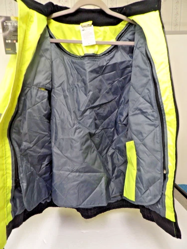 Yellow Workwear OccuNomix Collared Lined Jacket Coat Men's Size XL image 7