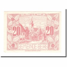 [#664696] Banknote, Austria, Berg O.Ö. Gemeinde, 20 Heller, texte 1, 1920, 1920-